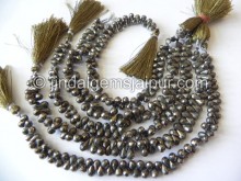 Pyrite Faceted Drops Shape Beads